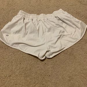 White lulu lemon shorts